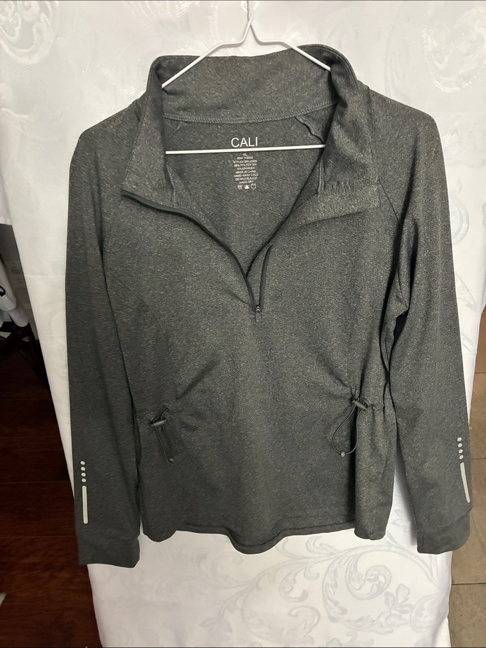 CALI Women's Charcoal Gray Half-Zip Jacket